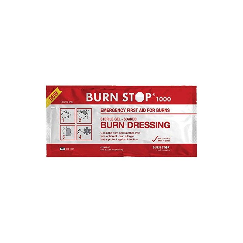 Burn Stop 1000 Επίθεμα Εγκαυμάτων - 20 x 50 cm