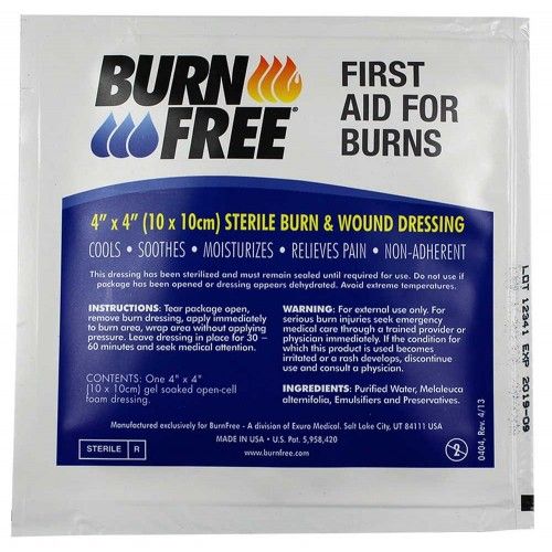 Επίθεμα Εγκαυμάτων Burnfree 4"x4" Sterile Burn Relief Dressing