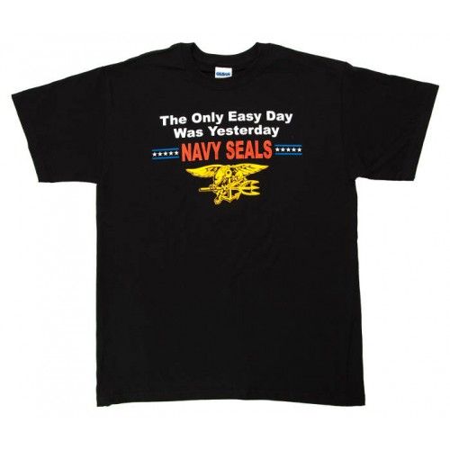US Navy SEALs T-Shirt 'Easy Day' Black