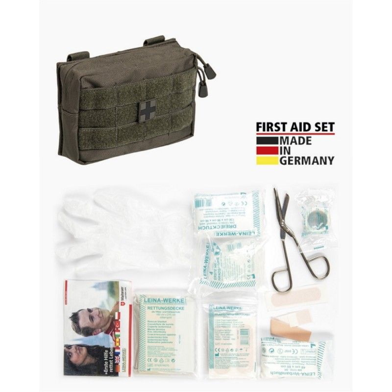 Ατομικό κιτ πρώτων βοηθειών Mil-Tec "OD Small 25-Piece First Aid Set Leina"