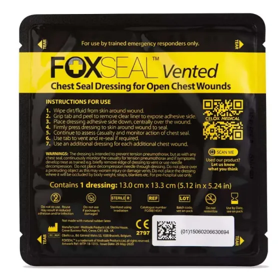 Θωρακική Σφραγίδα FOXSEAL VENTED με Βαλβίδα