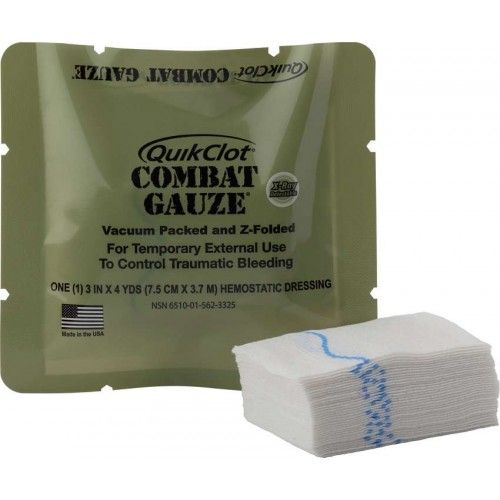 Αιμοστατική Γάζα Quikclot Combat Gauze Z-Fold