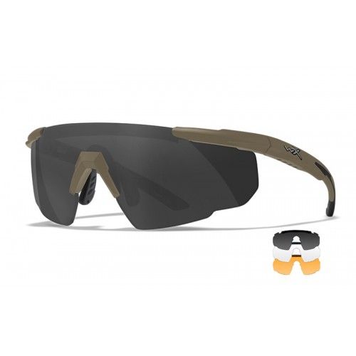 Αντιβαλλιστικά Γυαλιά Wiley-X SABER ADV Smoke/Clear/Rust Tan Frame