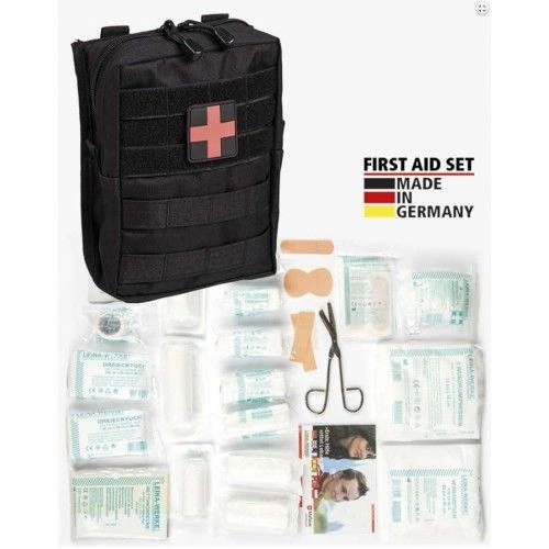 Κιτ πρώτων βοηθειών Mil-Tec "OD Large 43-Piece First Aid Set Leina"