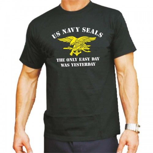 US Navy SEALs T-Shirt The Only Easy Day Was Yesterday