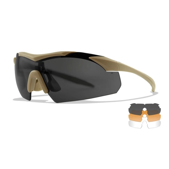Γυαλιά ηλίου Wiley X VAPOR Grey/Clear/Light Rust Tan Frame