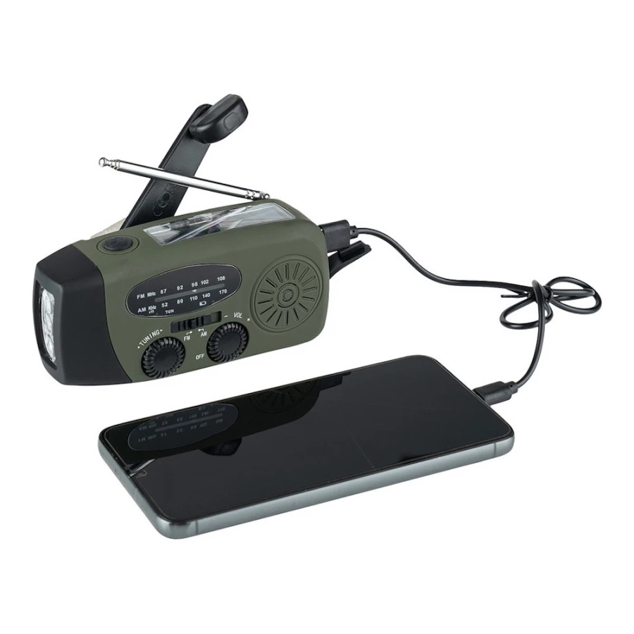 Ραδιόφωνο Έκτακτης Ανάγκης Fosco Emergency Crank Radio