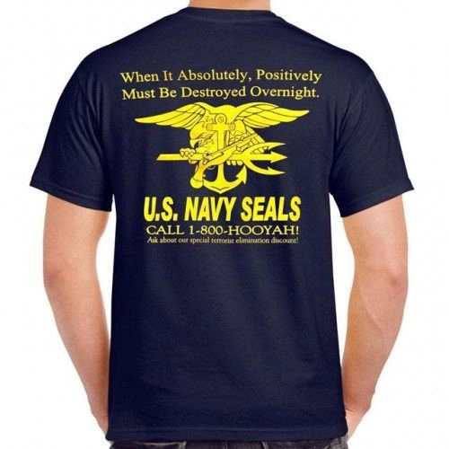 1-800-Hooyah! Navy SEAL T-Shirt
