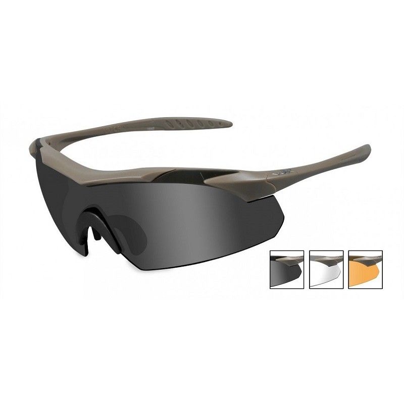 Γυαλιά ηλίου Wiley X VAPOR Grey/Clear/Light Rust Tan Frame