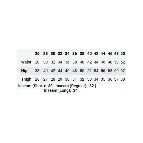 Size chart image